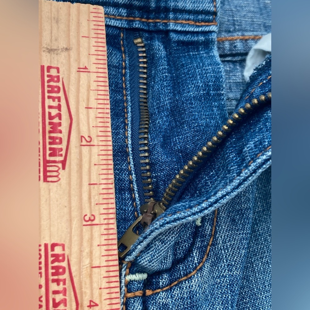 SO Denim Jeans Mini Skirt Size 3 Pockets Distressed Faded 100% Cotton Blue - Picture 4 of 7